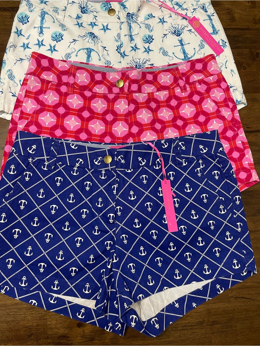 NWT Macbeth Collection Preppy Nautical Chino Shorts Bundle Lot of 3 Size: M - Picture 2 of 5